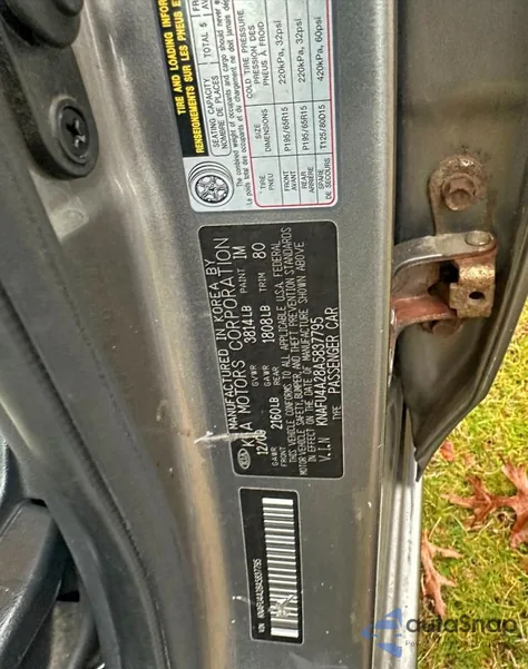 2010 Kia Forte Ex из США, поврежденный, VIN KNAFU4A28A5837795